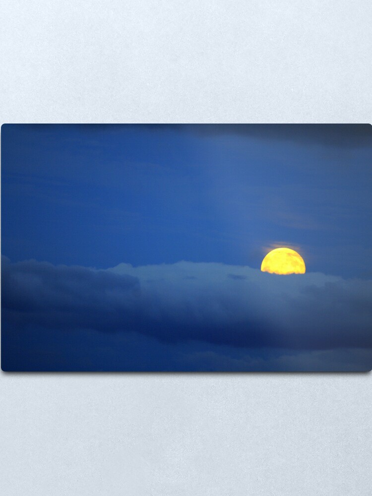 Alternate view of Yellow Moon Metal Print