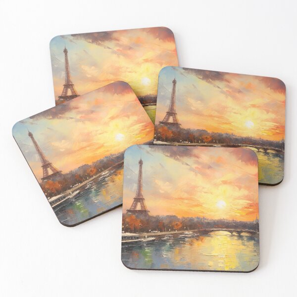 Item preview, Paris Sunset and the Tour Eiffel designed and sold by AM FineArtPrints.