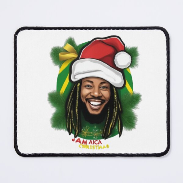 Item preview, Island Vibes Christmas: Jamaican Rasta Santa Tee designed and sold by Poetic4Passion.