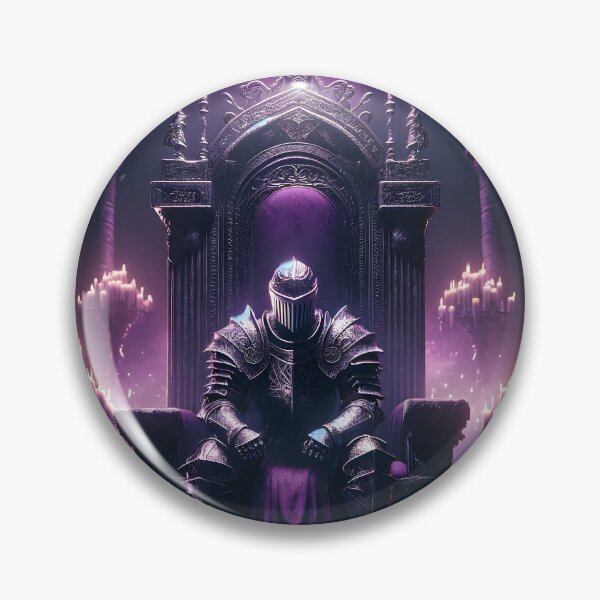 Item preview, The Demon's Dark Soul – Warrior in Plate Armor on the Stone Throne #29 designed and sold by BeNiceOrDie.