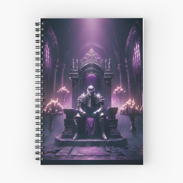 Item preview, The Demon's Dark Soul – Warrior in Plate Armor on the Stone Throne #29 designed and sold by BeNiceOrDie.