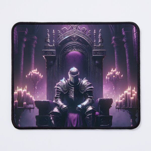 Item preview, The Demon's Dark Soul – Warrior in Plate Armor on the Stone Throne #29 designed and sold by BeNiceOrDie.