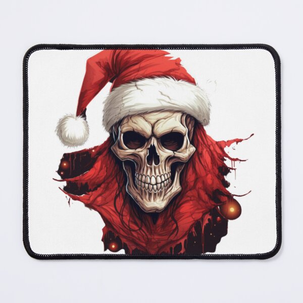 Item preview, Christmas Skeleton With Smiling and Christmas hat. designed and sold by OkiFab.