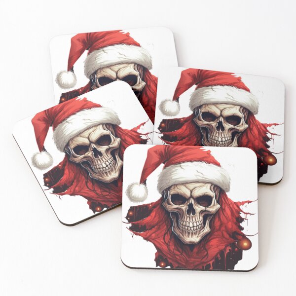 Item preview, Christmas Skeleton With Smiling and Christmas  hat. designed and sold by OkiFab.