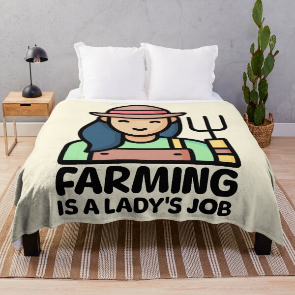 Item preview, Farming Is A lady's job. Women In Agriculture designed and sold by PMCreative.