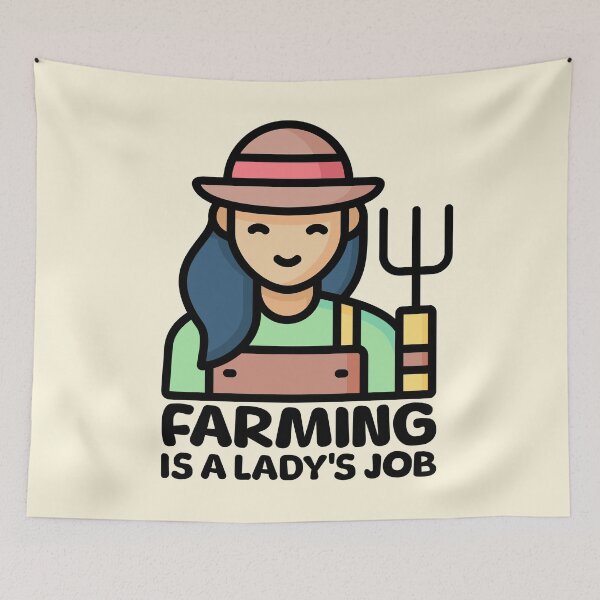 Item preview, Farming Is A lady's job. Women In Agriculture designed and sold by PMCreative.