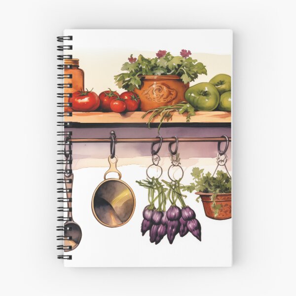 Item preview, Colorful Kitchen shelf with herbs, vegetables, utensils and mason jars  designed and sold by KERaney.