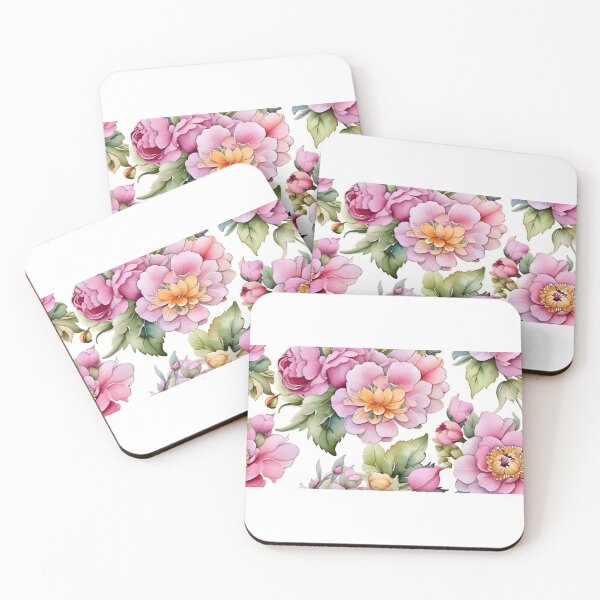 Item preview, Adorable Hand Painted Flower Pattern designed and sold by DigiDreamyArt.
