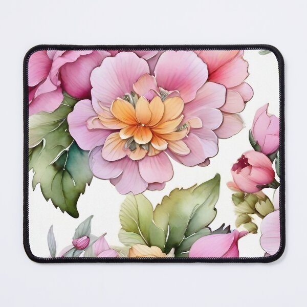 Item preview, Adorable Hand Painted Flower Pattern designed and sold by DigiDreamyArt.