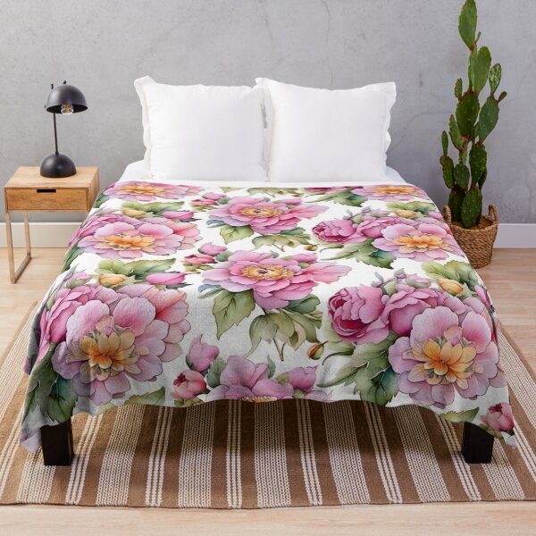 Item preview, Adorable Hand Painted Flower Pattern designed and sold by DigiDreamyArt.