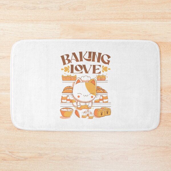 Item preview, Baking Love Kawaii Cat by Tobe Fonseca designed and sold by Tobe Fonseca®.