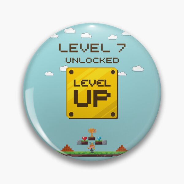 Item preview, level up unlocked birthday 7 years old designed and sold by Shadyfruit.