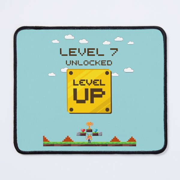 Item preview, level up unlocked birthday 7 years old designed and sold by Shadyfruit.
