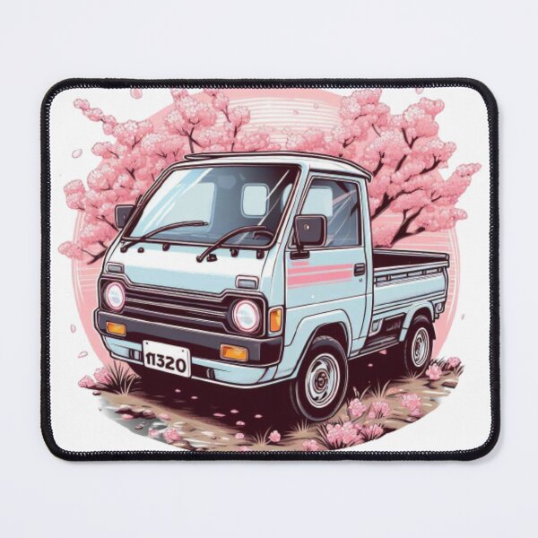 Item preview, JDM Kei Truck With Cherry Blossom Background designed and sold by pathytherobot.