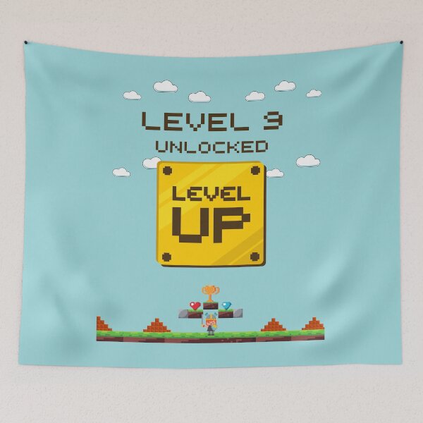 Item preview, level up unlocked birthday 9 years old designed and sold by Shadyfruit.