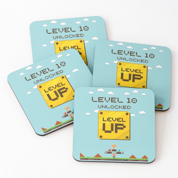 Item preview, level up unlocked birthday 10 years old designed and sold by Shadyfruit.