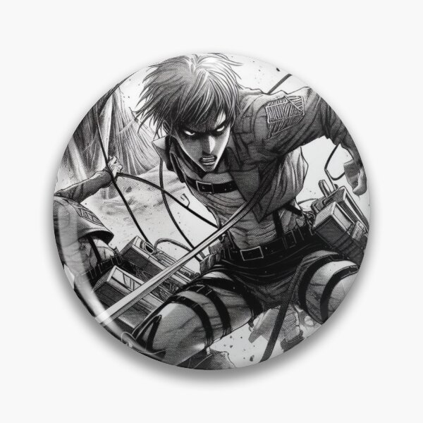Item preview, Titan Black and White Fight designed and sold by AnimeRay.