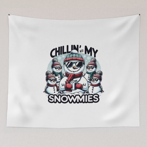 Item preview, Festive Snowmen Gathering - Chillin' With My Snowmies designed and sold by Bratak.