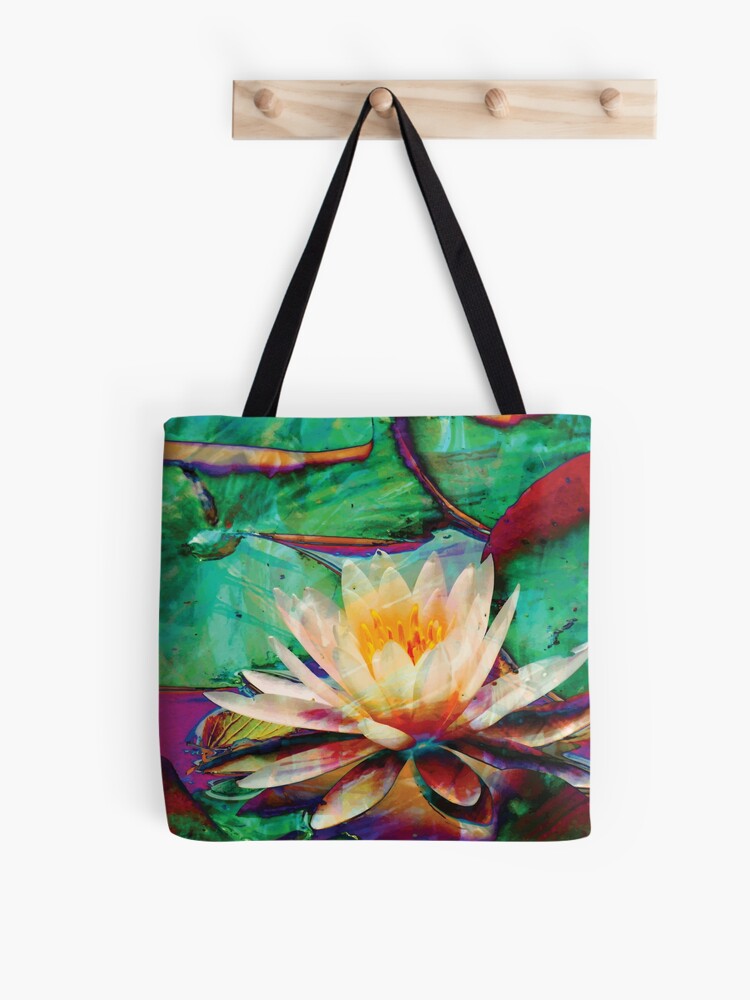 Bolsa de tela «Lirio de agua de colores» de wyldchylddesign | Redbubble