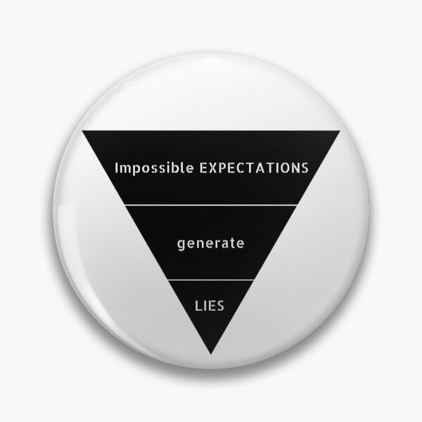 Item preview, Impossible expectations generate lies. designed and sold by SICK-Store.