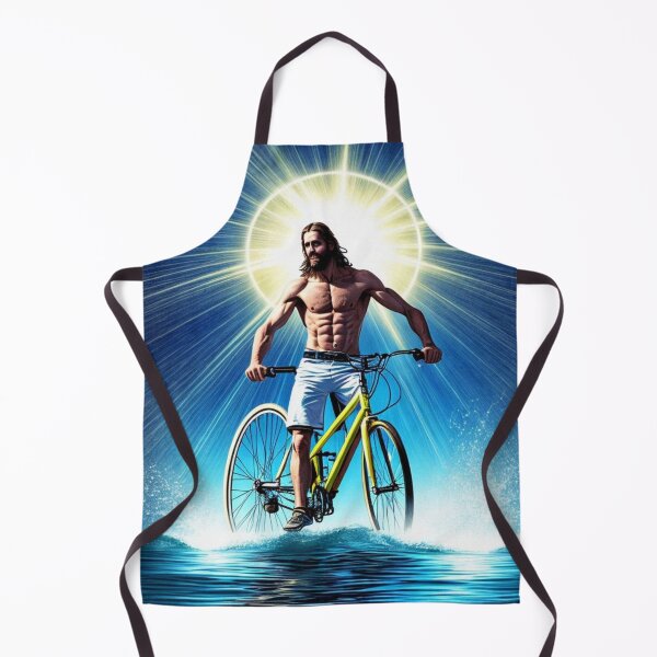 Item preview, Jesus riding bike "cute funny christian Meme designed and sold by Obinne.