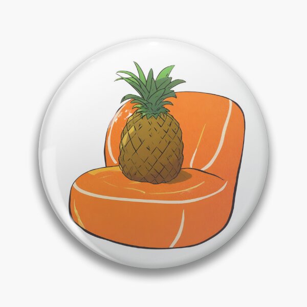 Item preview, pineapple sitting on orange designed and sold by ReyhansArtWorld.