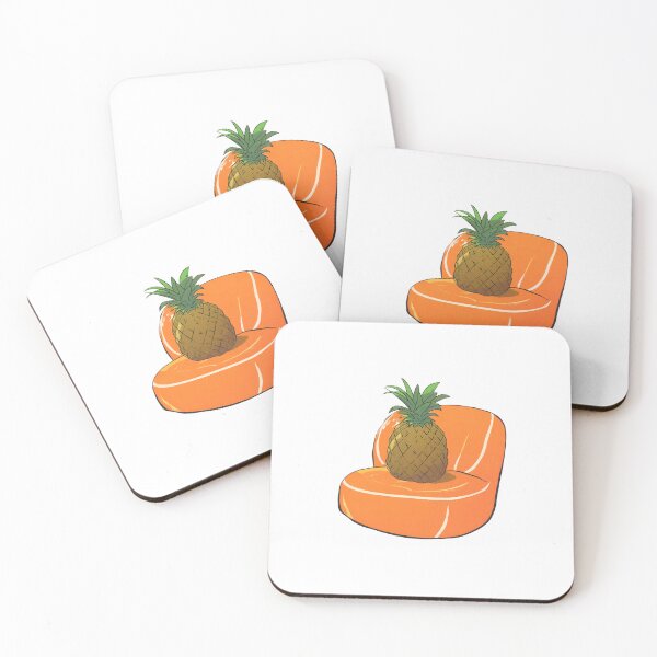 Item preview, pineapple sitting on orange designed and sold by ReyhansArtWorld.