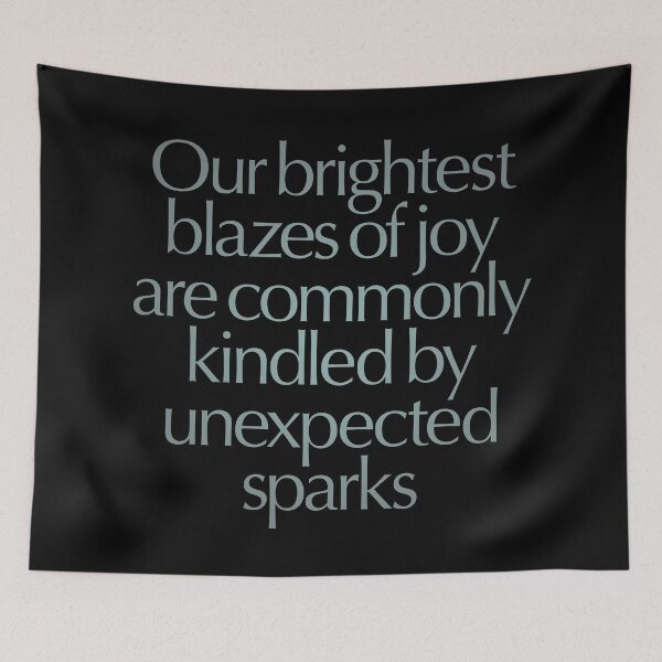 Item preview, Our brightest blazes of joy are commonly kindled by unexpected sparks #2 v.4 designed and sold by x1brett.