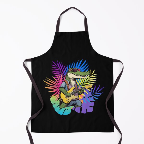 Item preview, COOL GUITARIST ALLIGATOR – guitarist alligator - rock alligator - wild musician designed and sold by Musicians-world.