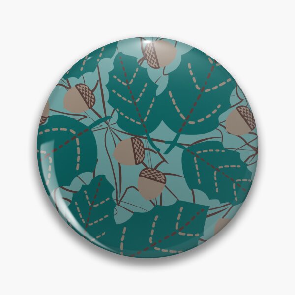 Item preview, Forest floor in autumn on warm blue designed and sold by Anne-Leue.
