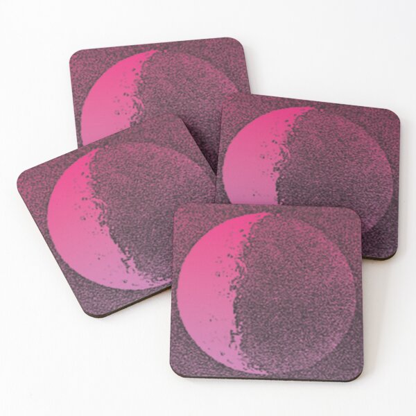 Item preview, Black Moon Shadow red violet-lilac gradient on black designed and sold by mariahmcmo.