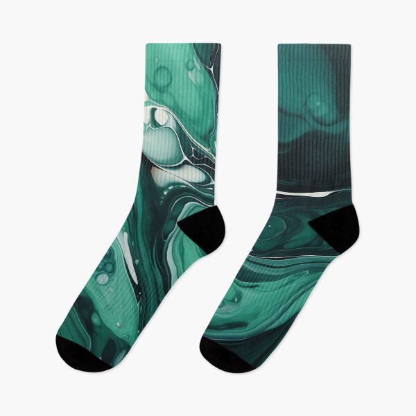 Item preview, Flow Painting Marble Green designed and sold by Artful3d.