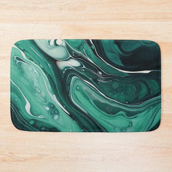 Item preview, Flow Painting Marble Green designed and sold by Artful3d.