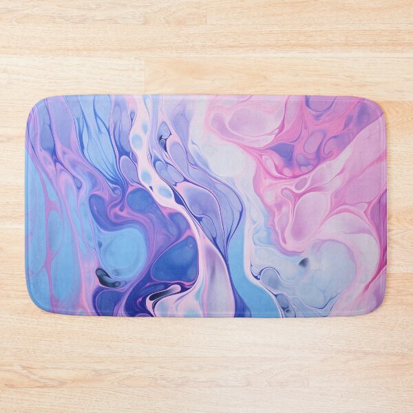 Item preview, Flow Painting Marble pink & light blue designed and sold by Artful3d.