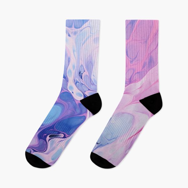 Item preview, Flow Painting Marble pink & light blue designed and sold by Artful3d.