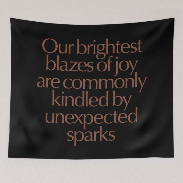 Item preview, Our brightest blazes of joy are commonly kindled by unexpected sparks #2 v.6 designed and sold by x1brett.