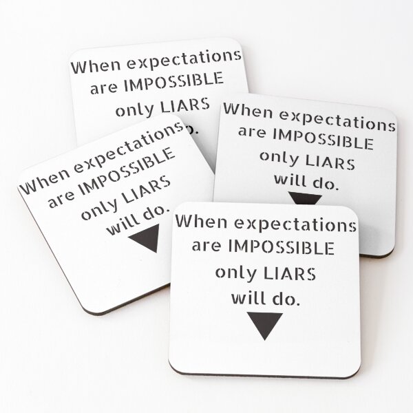 Item preview, Impossible expectations designed and sold by SICK-Store.