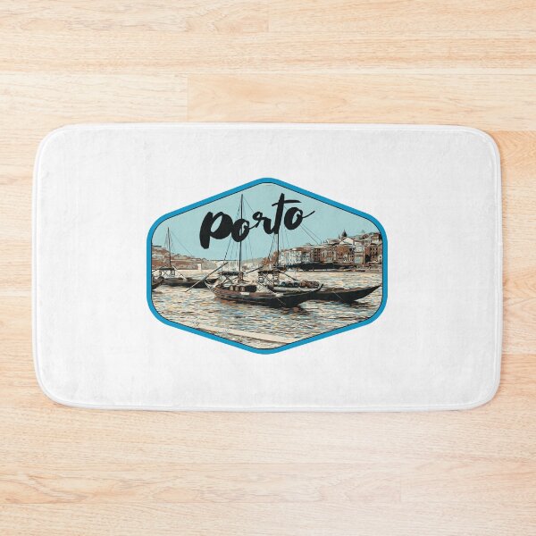 Item preview, Porto Skyline Reflections: Douro River Illustration designed and sold by Lemomo-artworks.