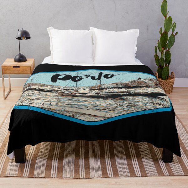 Item preview, Porto Skyline Reflections: Douro River Illustration designed and sold by Lemomo-artworks.
