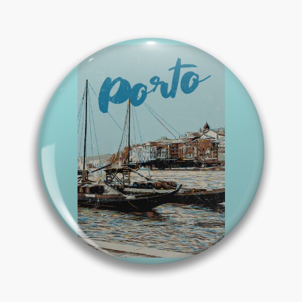 Artikelvorschau, Reflexionen der Skyline von Porto: Illustration des Flusses Douro entworfen und verkauft von Lemomo-artworks.