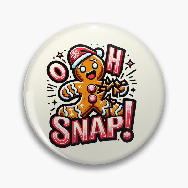 Item preview, Festive Gingerbread Humor: Oh Snap! designed and sold by Bratak.
