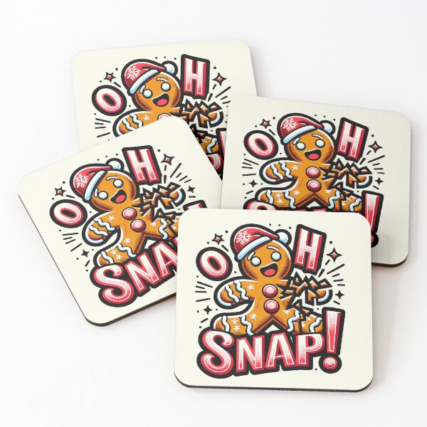 Item preview, Festive Gingerbread Humor: Oh Snap! designed and sold by Bratak.