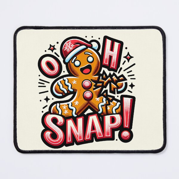 Item preview, Festive Gingerbread Humor: Oh Snap! designed and sold by Bratak.