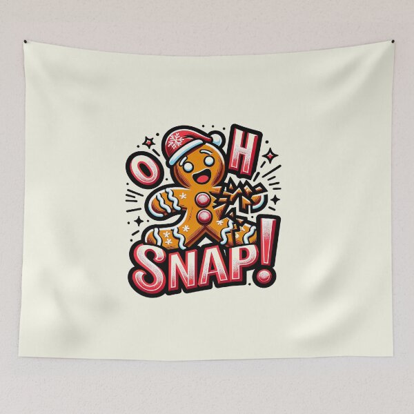 Item preview, Festive Gingerbread Humor: Oh Snap! designed and sold by Bratak.