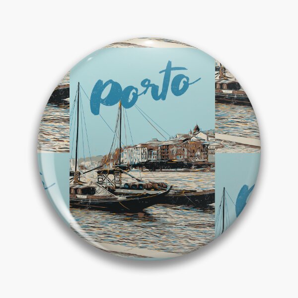 Artikelvorschau, Reflexionen der Skyline von Porto: Illustration des Flusses Douro entworfen und verkauft von Lemomo-artworks.