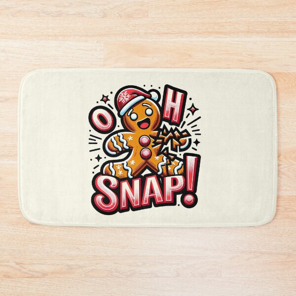Item preview, Festive Gingerbread Humor: Oh Snap! designed and sold by Bratak.