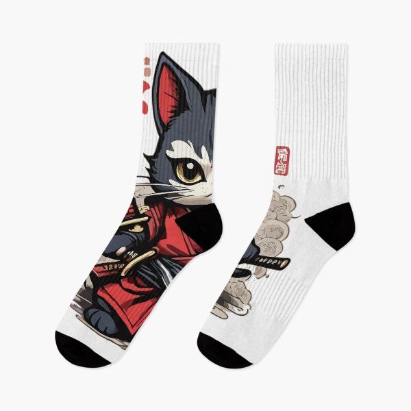 Item preview, vintage japanese samurai ninja cat designed and sold by YolaShopOnline.