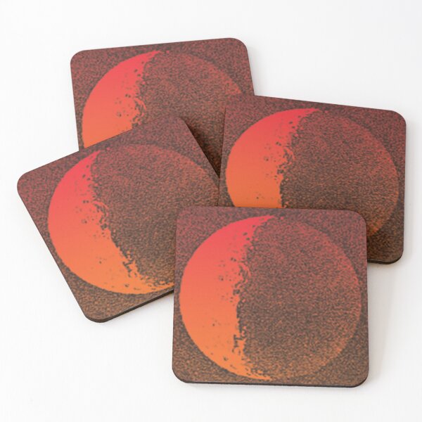 Item preview, Black Moon Shadow red orange-red gradient on black designed and sold by mariahmcmo.