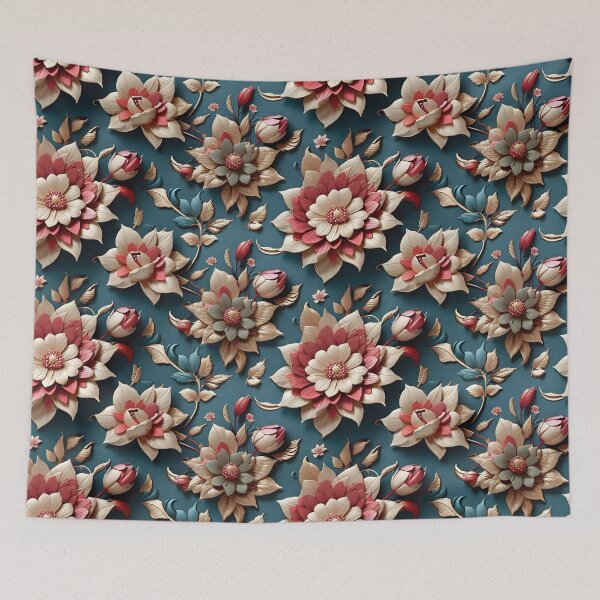 Item preview, Fascinating Flower Pattern designed and sold by DigiDreamyArt.