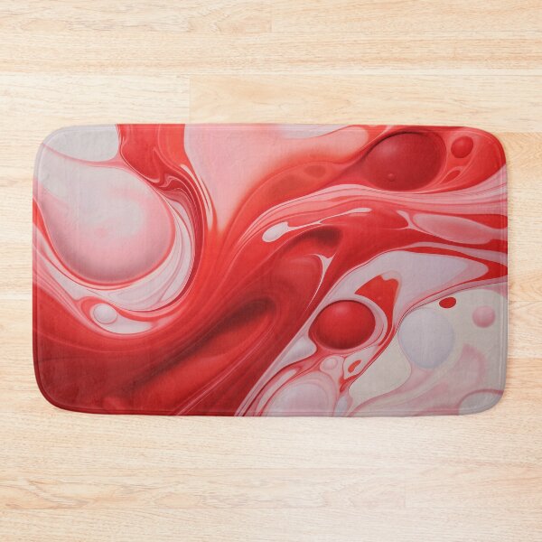 Item preview, Flow Painting Marble Red Pink designed and sold by Artful3d.